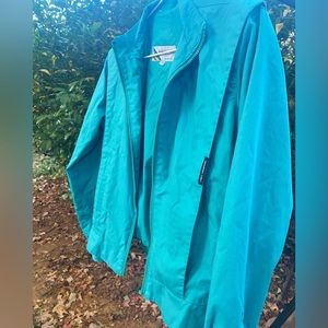 Vintage aqua Members Only Jacket rare w/ shoulder pads